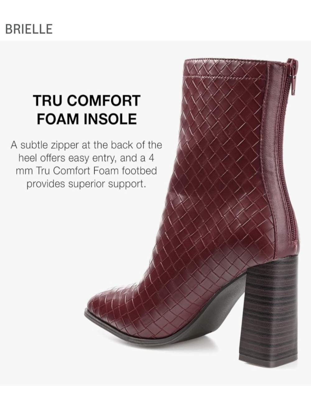 New w/Box Journee Collection Brielle Tru Comfort Block Heel Mid-Calf Zip Booties - Picture 6 of 10